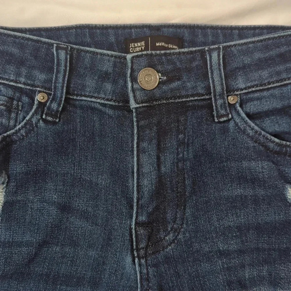 True Religion Jennie Mid Rise Curvy Skinny Jean, Color Dark Indigo Size 24 - Picture 4 of 15